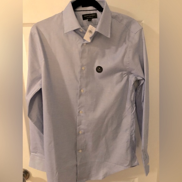 Banana Republic Other - Banana Republic White/Blue Slim Fit Dress Shirt